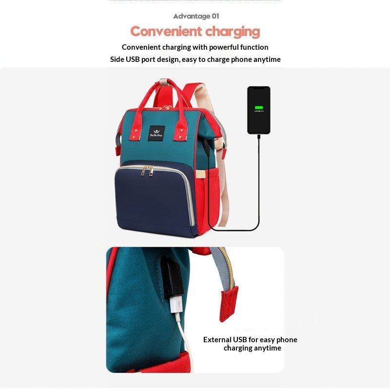 Mamigo Lightweight Water Resistant High Capacity Multifunctional Diaper Backpack