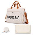 Mamigo【Three-piece set】  New Elegant Mommy Bag Large Capacity Insulated Crossbody Travel Maternity Diaper Backpack
