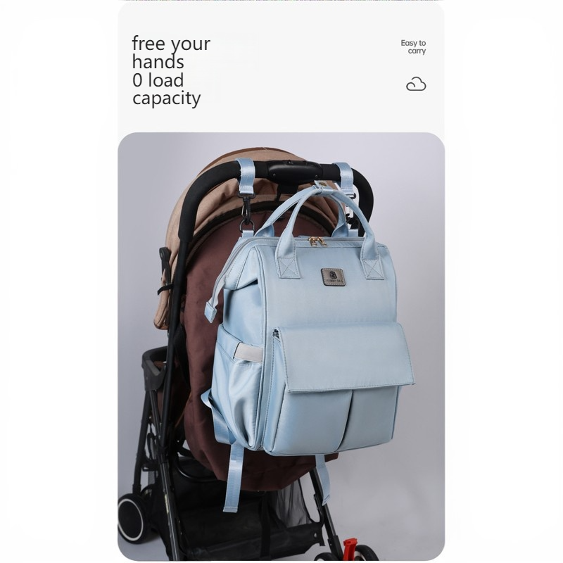 Mamigo Insulated Large Capacity Lightweight Multifunctional Diaper Bag with Round Pouch