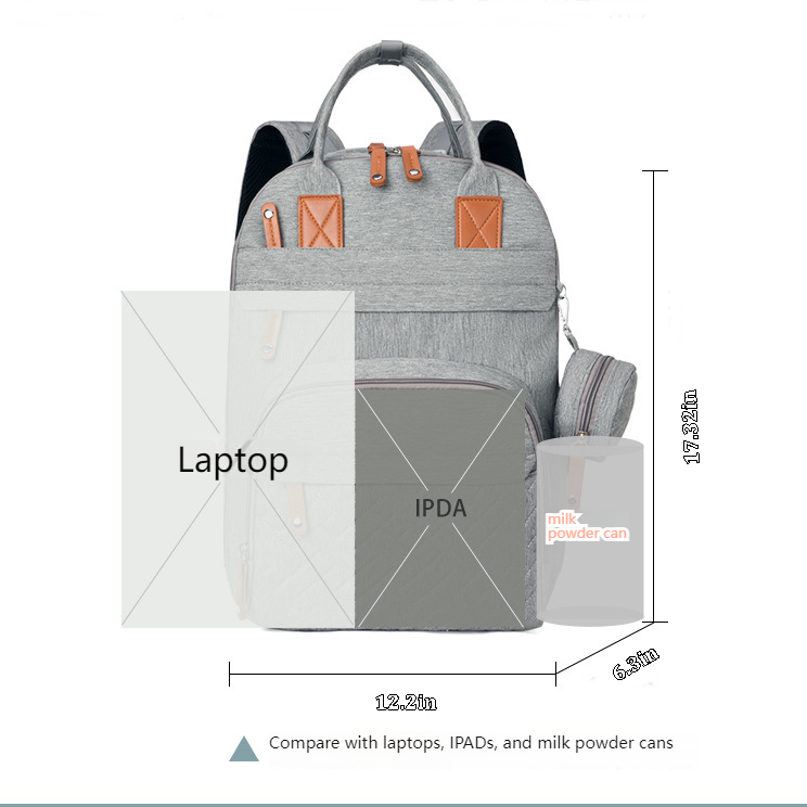 Mamigo  multi-compartment Insulated Maternity Backpack Multi-color Available【Free diaper changing cloth】