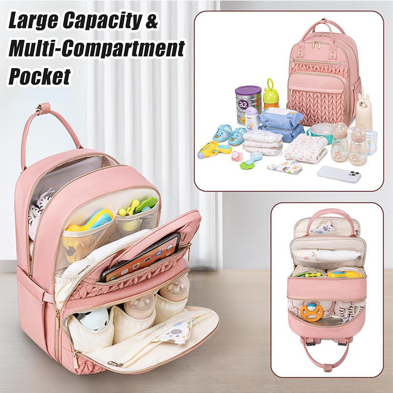 Mamigo  fashion Maternity Backpack Baby Diaper Travel Bag[Waterproof Changing Pad (folded)]