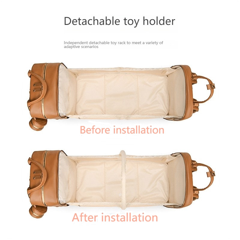 Mamigo lightweight Large Capacity Diaper Backpack with Foldable Baby Crib