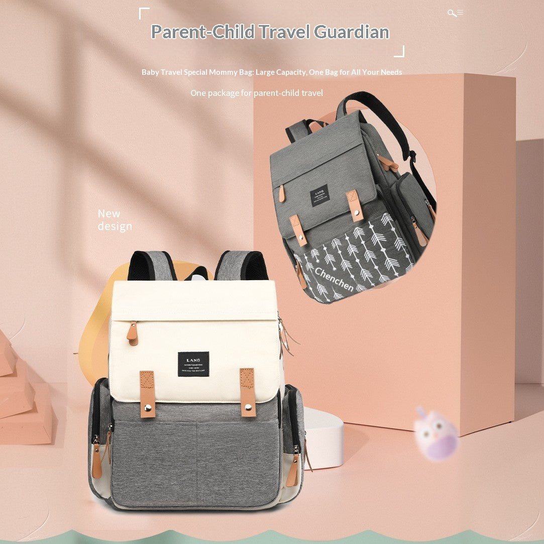 Mamigo Large Capacity Built-in Changing Pad Multifunctional Diaper Bag Backpack