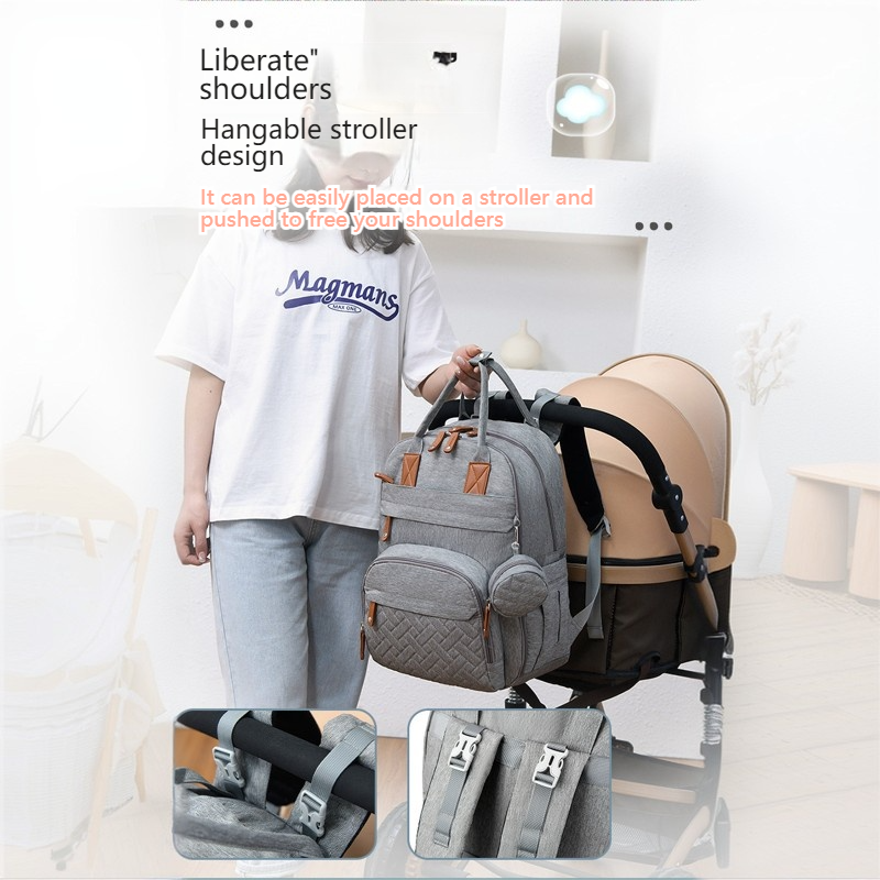 Mamigo  multi-compartment Insulated Maternity Backpack Multi-color Available【Free diaper changing cloth】