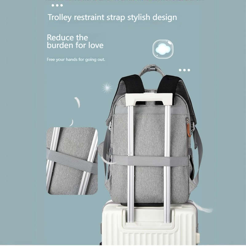 Mamigo  multi-compartment Insulated Maternity Backpack Multi-color Available【Free diaper changing cloth】