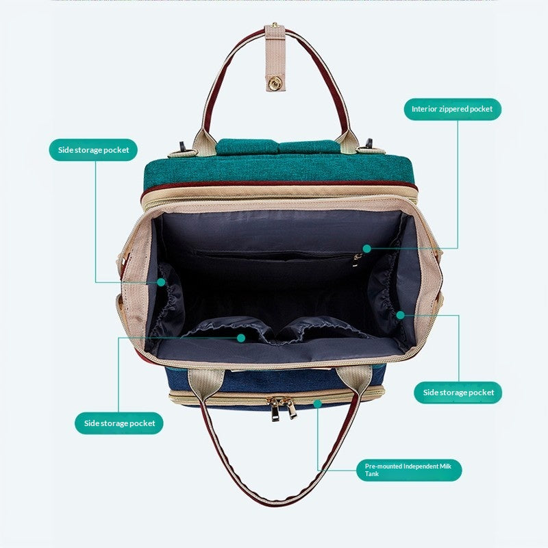 Mamigo Multifunctional Foldable Portable Convertible Baby Bed Diaper Bag Carrier