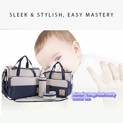 Mamigo 5Pcs Mommy Bag Set Large Capacity Multi-size Multifunctional Maternity Hospital Bag
