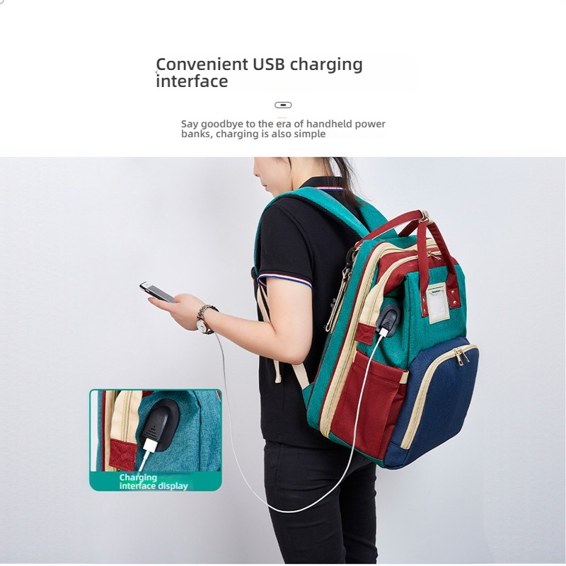 Mamigo Multifunctional Foldable Portable Convertible Baby Bed Diaper Bag Carrier