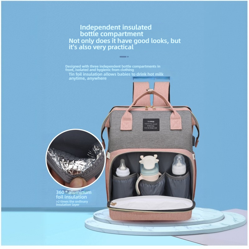 Mamigo Premium Convertible Large Capacity Mommy Bag with Built-in Baby Bed