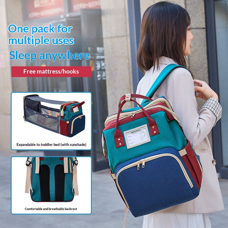 Mamigo Multifunctional Foldable Portable Convertible Baby Bed Diaper Bag Carrier