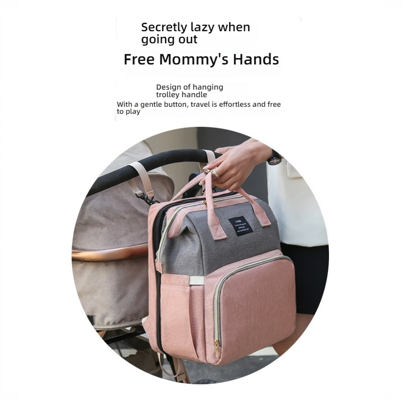 Mamigo Premium Convertible Large Capacity Mommy Bag with Built-in Baby Bed