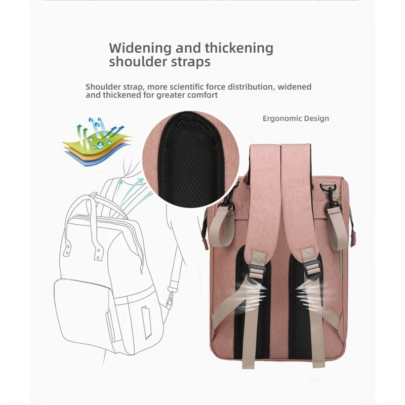 Mamigo Premium Convertible Large Capacity Mommy Bag with Built-in Baby Bed