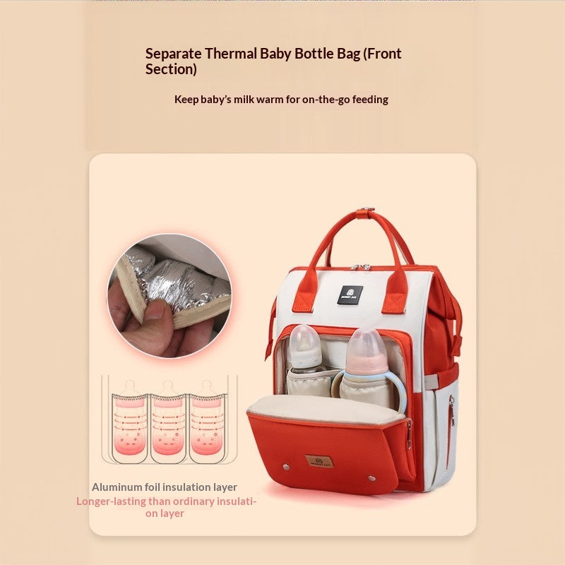 Mamigo Large Capacity Multifunctional Wet Dry Separation Stylish Diaper Backpack