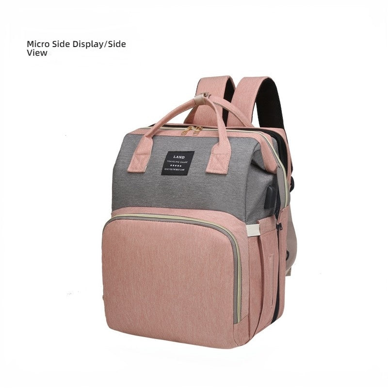 Mamigo Premium Convertible Large Capacity Mommy Bag with Built-in Baby Bed