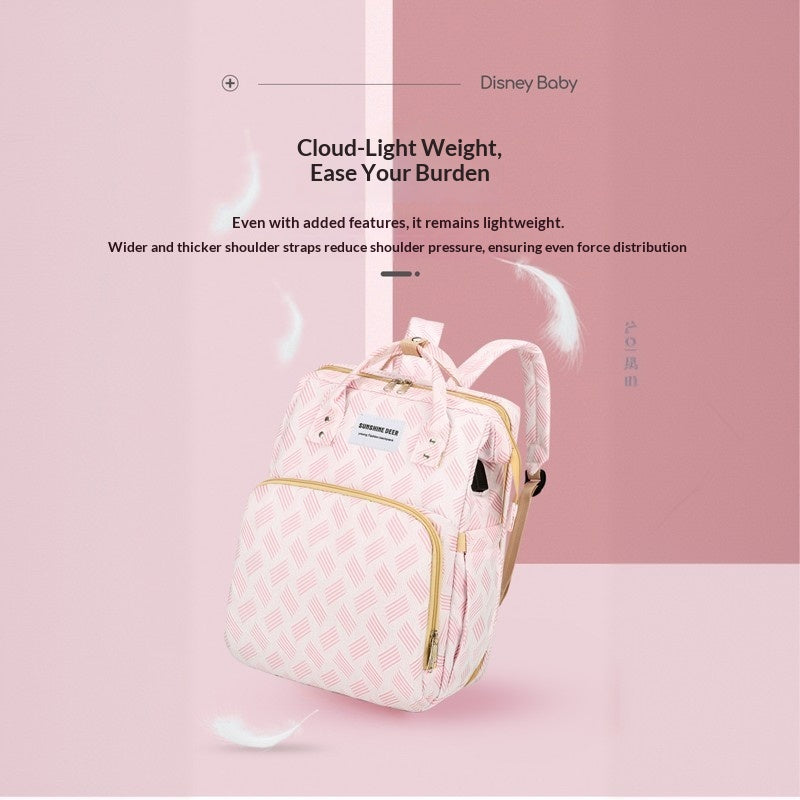 Mamigo New Versatile Multifunctional USB Charging Sunshade Outdoor Diaper Backpack