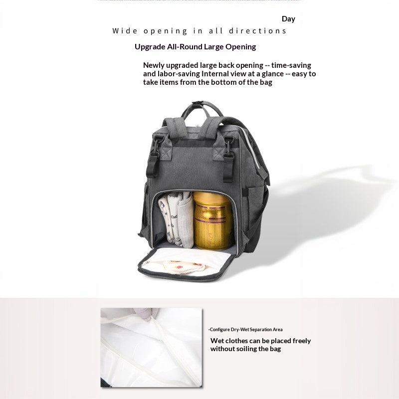 Mamigo 3 Piece Set Multifunctional High Capacity Travel Maternity Baby Diaper Bag