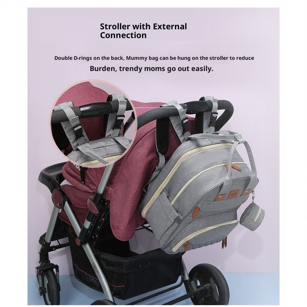 Multifunctional Maternity & Baby Backpack: Large Capacity, Practical, and Versatile—Doubles as a Portable Baby Bed More than just a backpack—it's a baby bed!