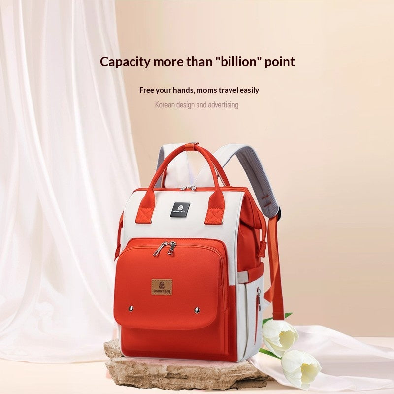 Mamigo Large Capacity Multifunctional Wet Dry Separation Stylish Diaper Backpack