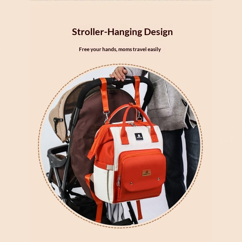Mamigo Large Capacity Multifunctional Wet Dry Separation Stylish Diaper Backpack
