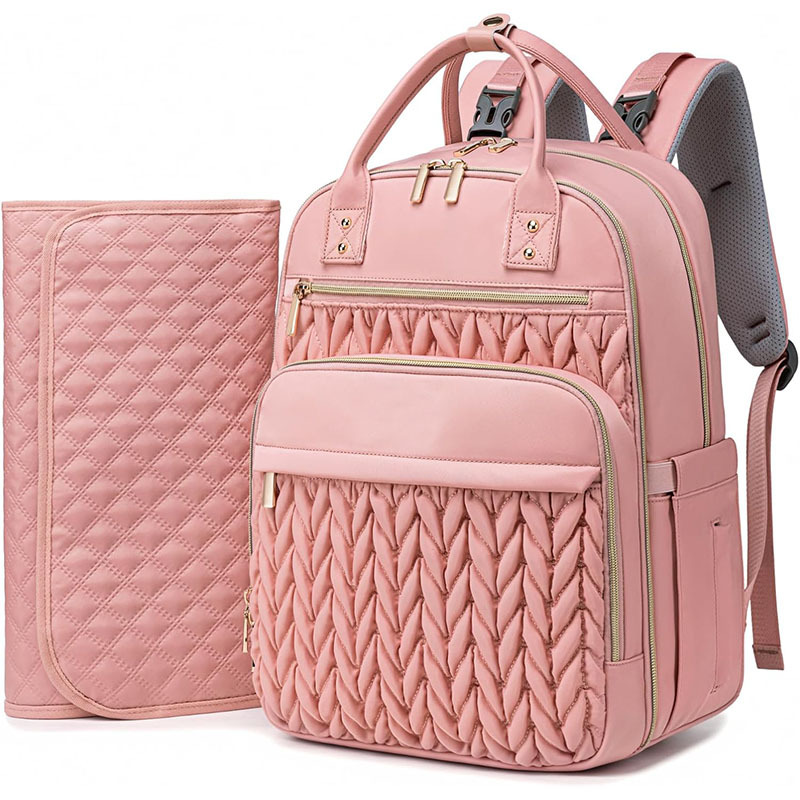 Mamigo  fashion Maternity Backpack Baby Diaper Travel Bag[Waterproof Changing Pad (folded)]