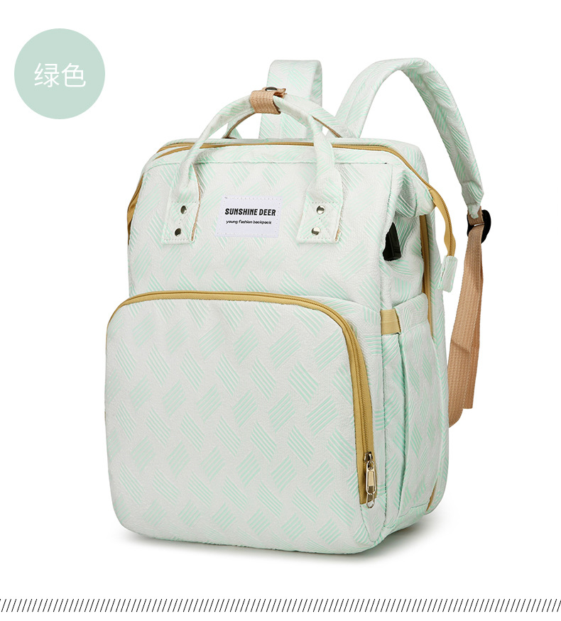 Mamigo New Versatile Multifunctional USB Charging Sunshade Outdoor Diaper Backpack