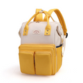 Mamigo Color Block Dual Front Pockets High Capacity Multifunctional Diaper Backpack