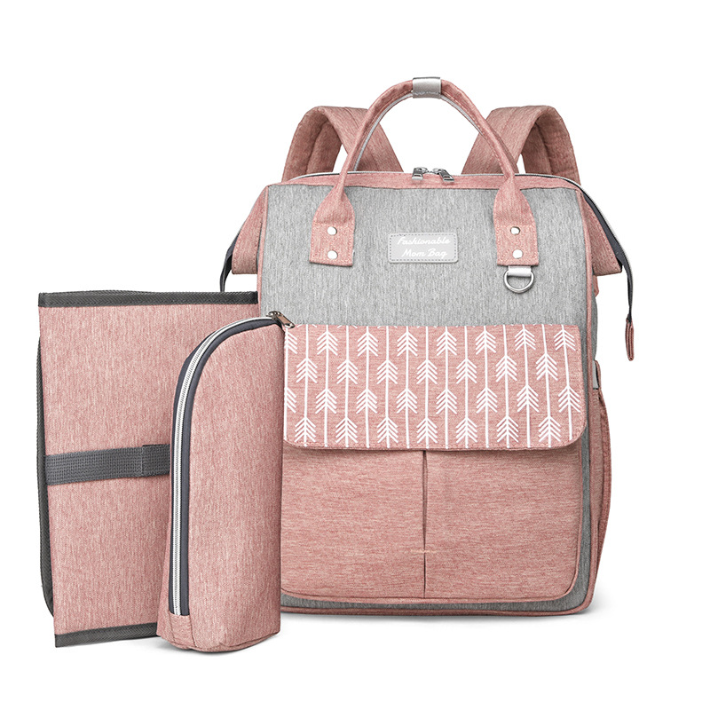 Mamigo 3 Piece Set Multifunctional High Capacity Travel Maternity Baby Diaper Bag