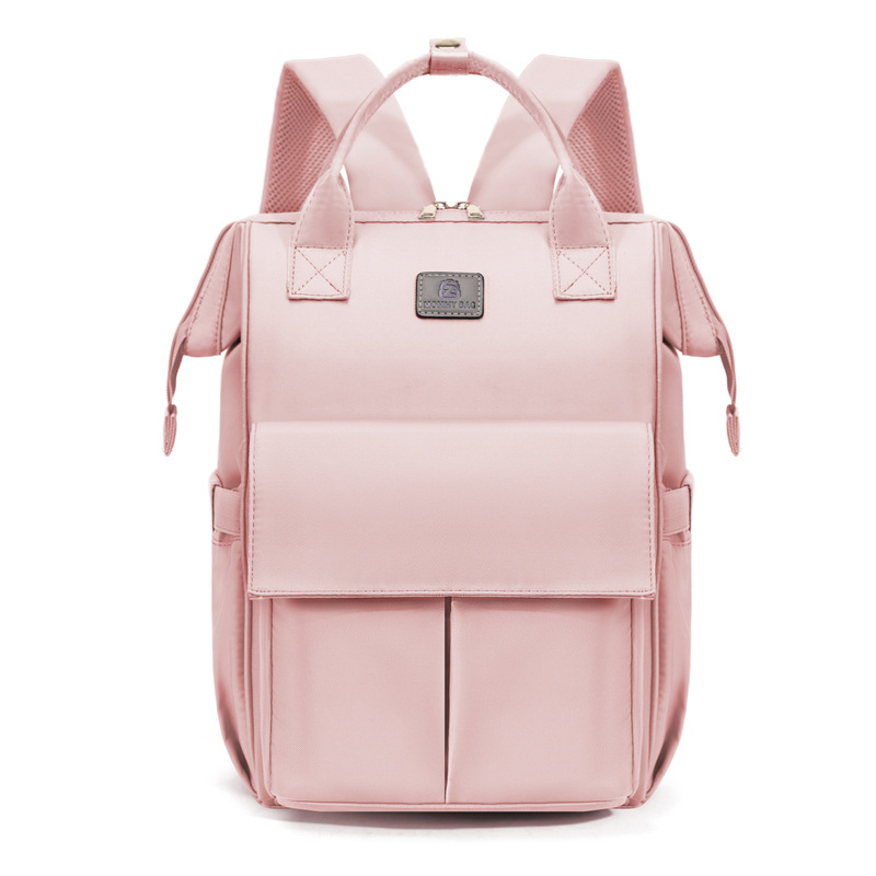 Mamigo Large Capacity Multifunctional Lightweight Casual Style Insulated Breast Milk Storage Small Round Bag Diaper Backpack