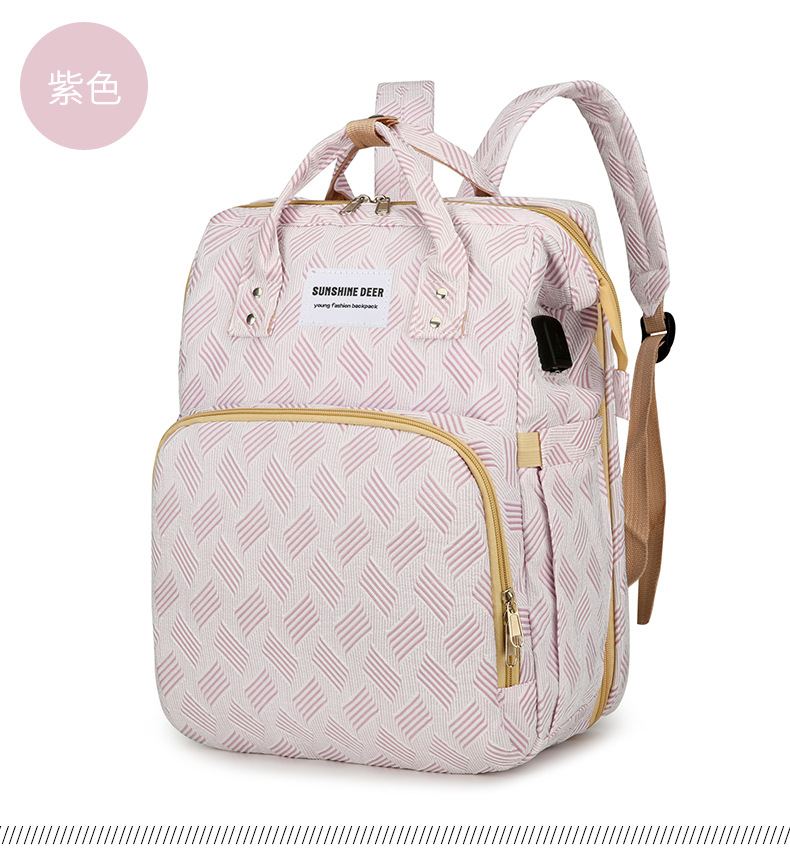 Mamigo New Versatile Multifunctional USB Charging Sunshade Outdoor Diaper Backpack
