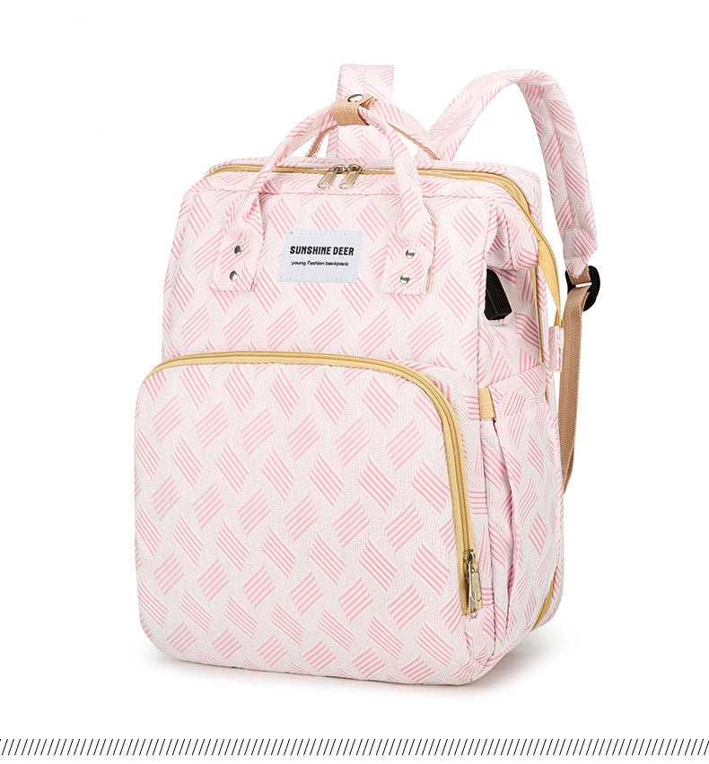 Mamigo New Versatile Multifunctional USB Charging Sunshade Outdoor Diaper Backpack