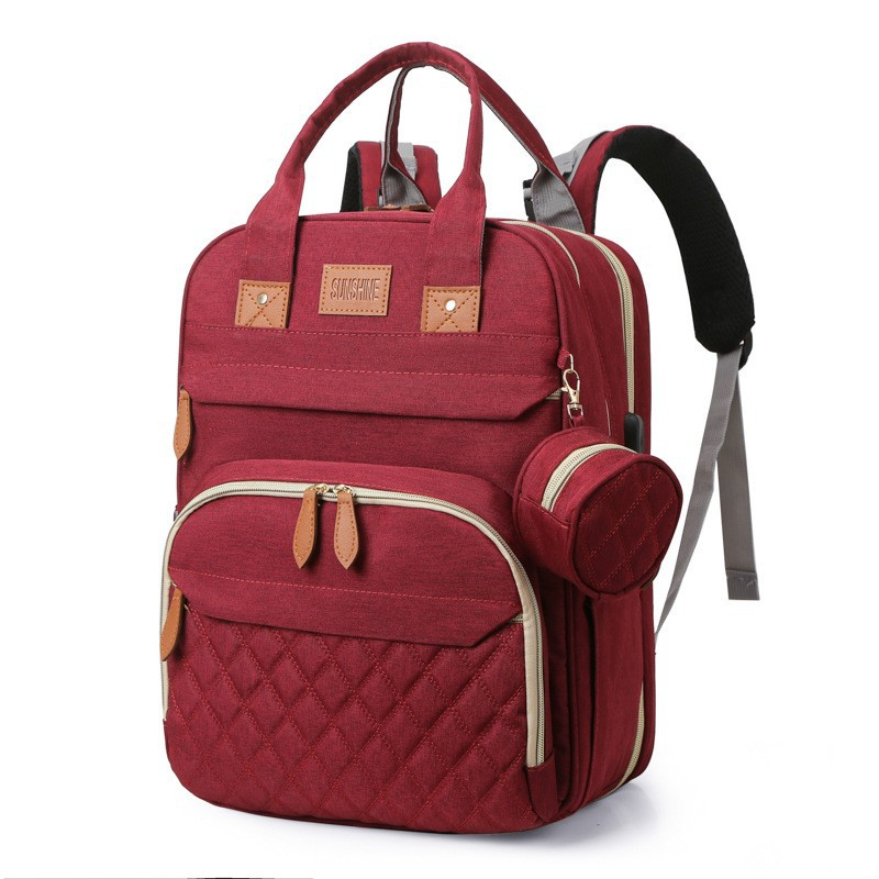 Multifunctional Maternity & Baby Backpack: Large Capacity, Practical, and Versatile—Doubles as a Portable Baby Bed More than just a backpack—it's a baby bed!