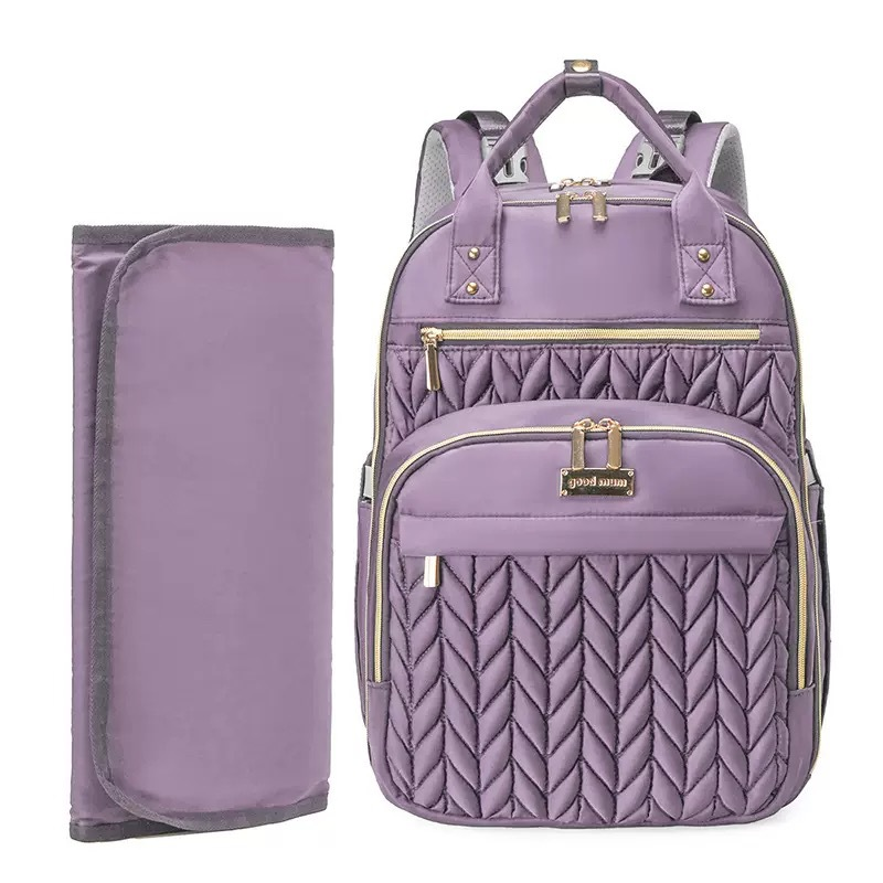 Mamigo  fashion Maternity Backpack Baby Diaper Travel Bag[Waterproof Changing Pad (folded)]