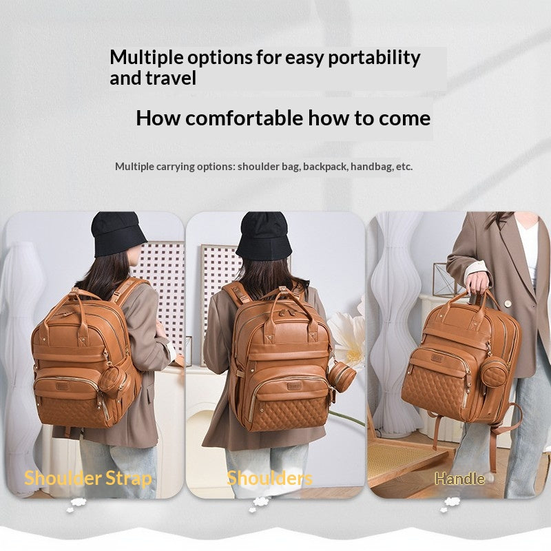 Mamigo lightweight Large Capacity Diaper Backpack with Foldable Baby Crib