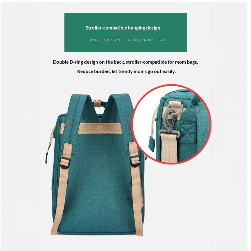 Mamigo Premium Foldable Large Capacity Baby Bed Diaper Bag