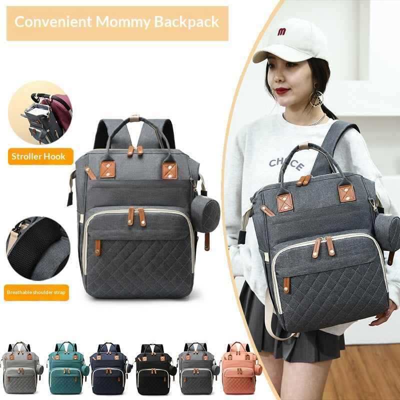 Multifunctional Maternity & Baby Backpack: Large Capacity, Practical, and Versatile—Doubles as a Portable Baby Bed More than just a backpack—it's a baby bed!