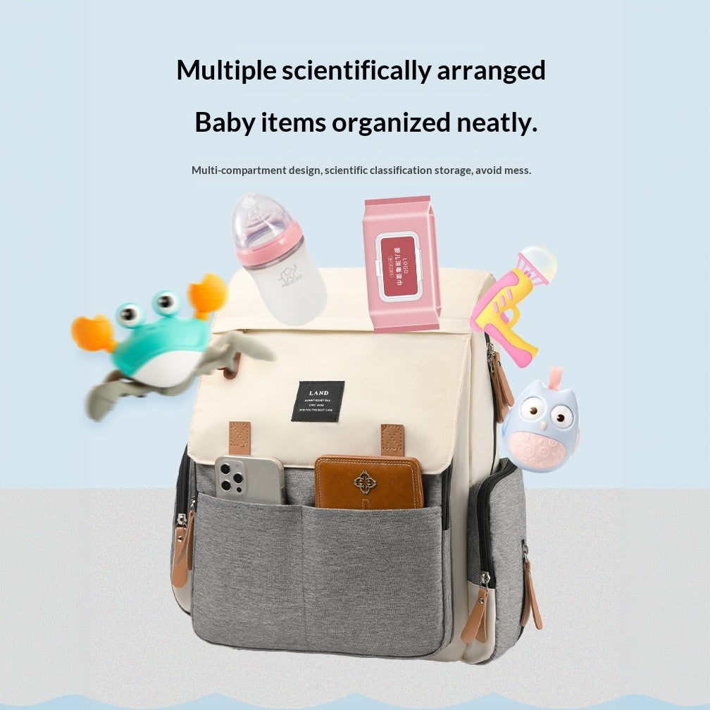 Mamigo Large Capacity Built-in Changing Pad Multifunctional Diaper Bag Backpack