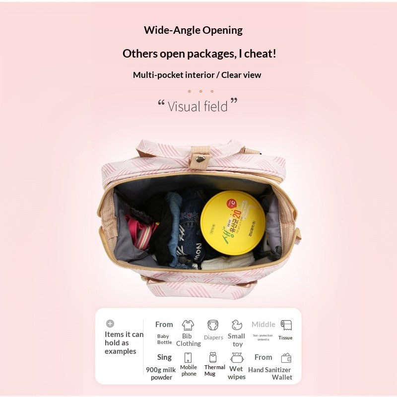Mamigo New Versatile Multifunctional USB Charging Sunshade Outdoor Diaper Backpack