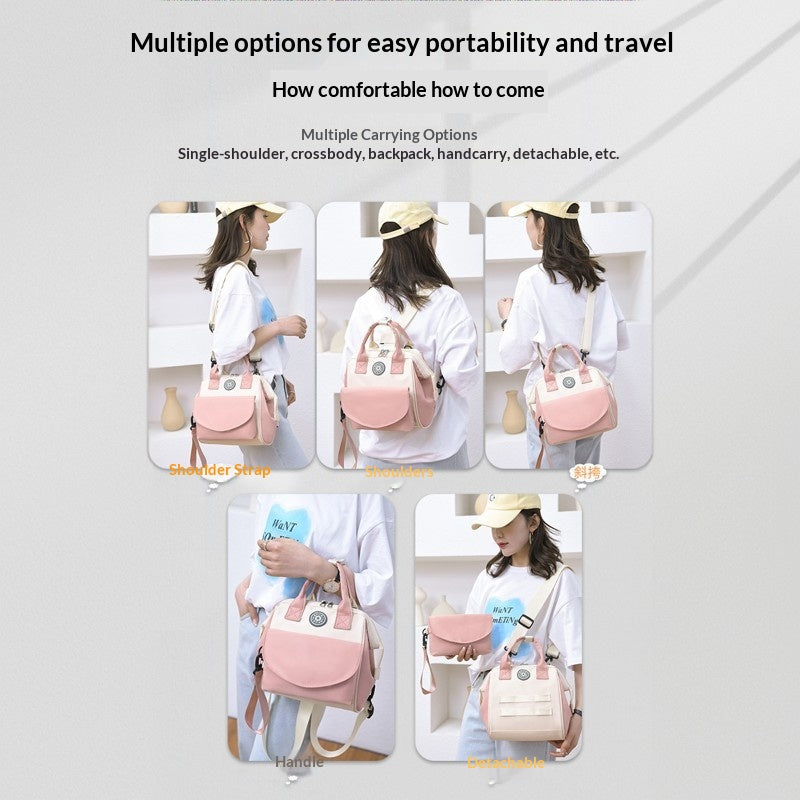Mamigo 2 Piece Set Detachable Compact Stylish Waterproof Lightweight Multifunctional Crossbody Handbag