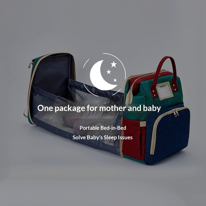 Mamigo Multifunctional Foldable Portable Convertible Baby Bed Diaper Bag Carrier