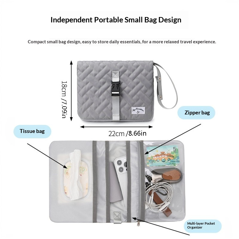 Mamigo High Capacity Wet-Dry Separation Water Resistant Crossbody Maternity Labor Bag