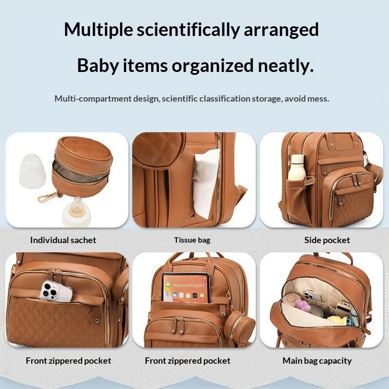 Mamigo lightweight Large Capacity Diaper Backpack with Foldable Baby Crib