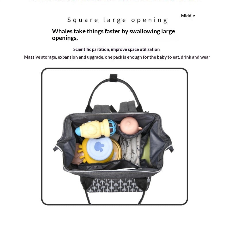 Mamigo 3 Piece Set Multifunctional High Capacity Travel Maternity Baby Diaper Bag