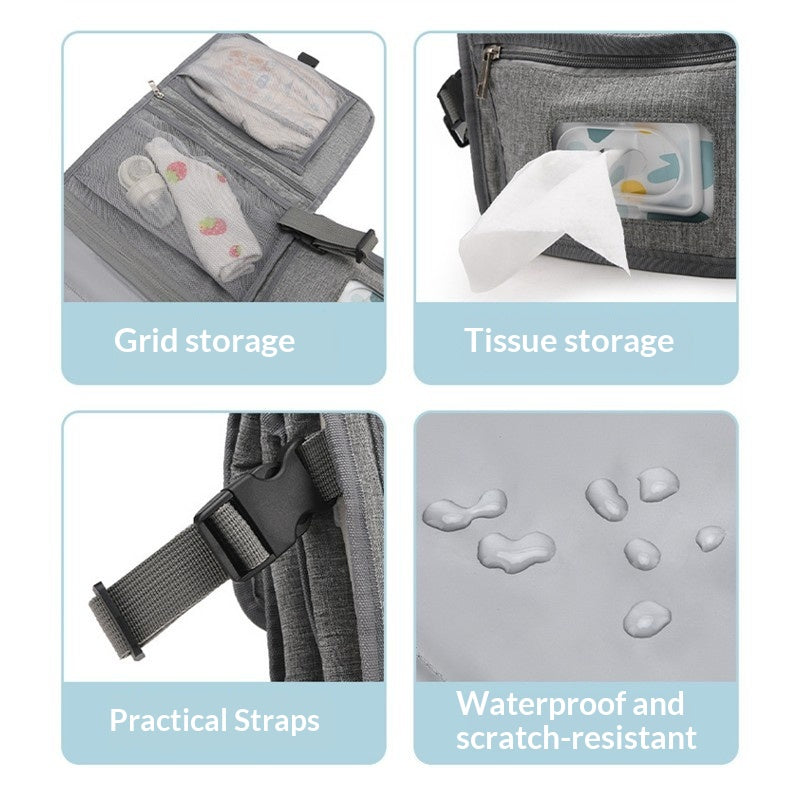 Mamigo Foldable Waterproof Changing Pad Organizer Bag